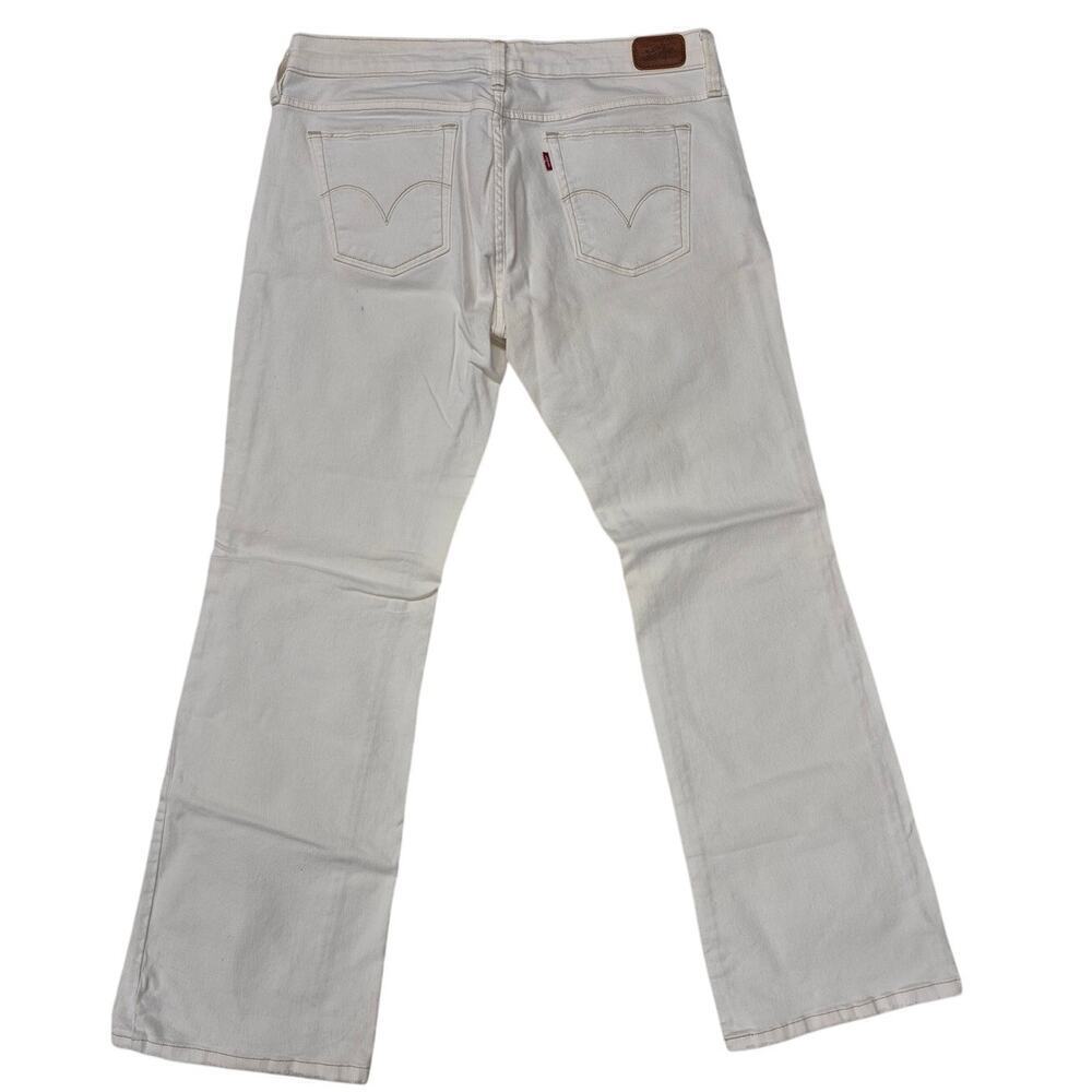 Levis Vintage Boot Cut 565 White Denim Wide Leg Jeans Women Sz 10M / 30W